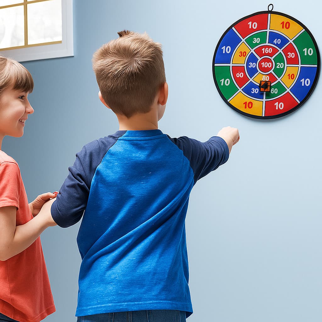 JOGO DE TIRO AO ALVO INFANTIL EDUCATIVO E DIVERTIDO COM BOLINHAS DE VELCRO