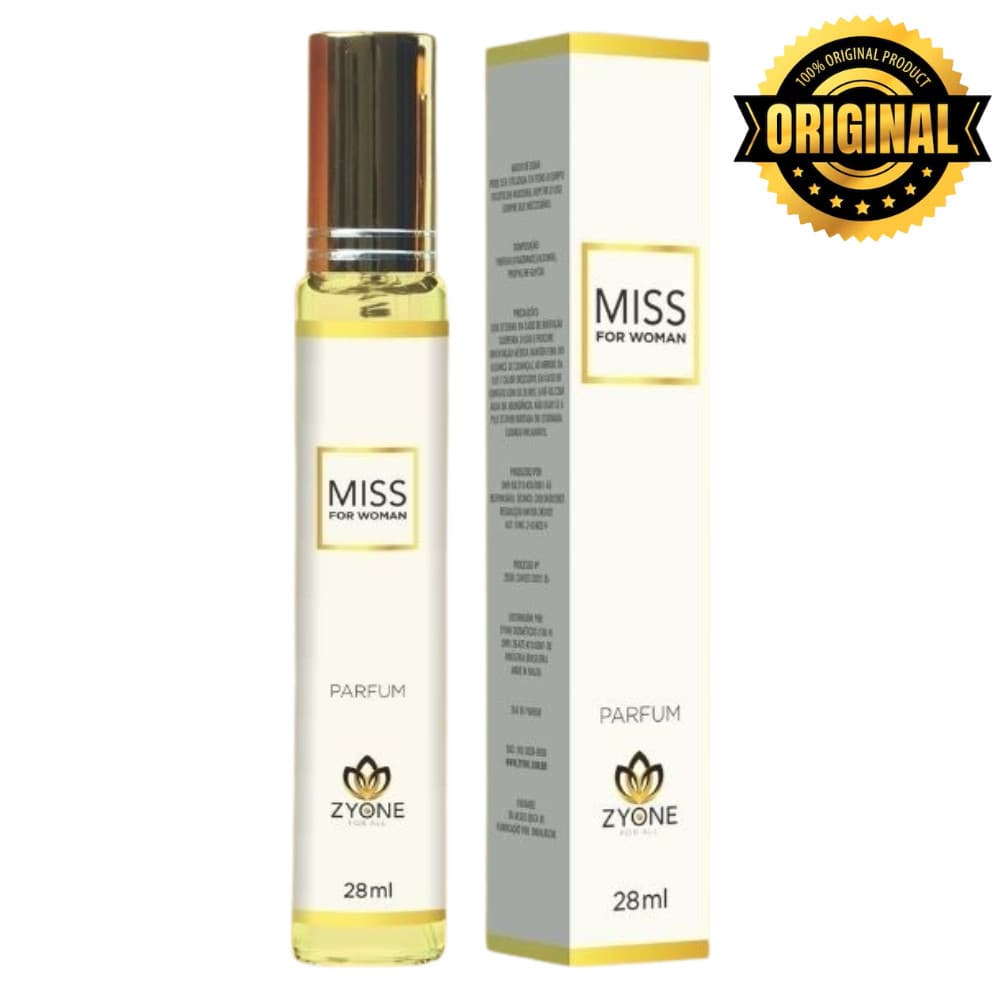 Miss Zyone Cosméticos Feminino Parfum 28ml Alta Fixação Essência Premium