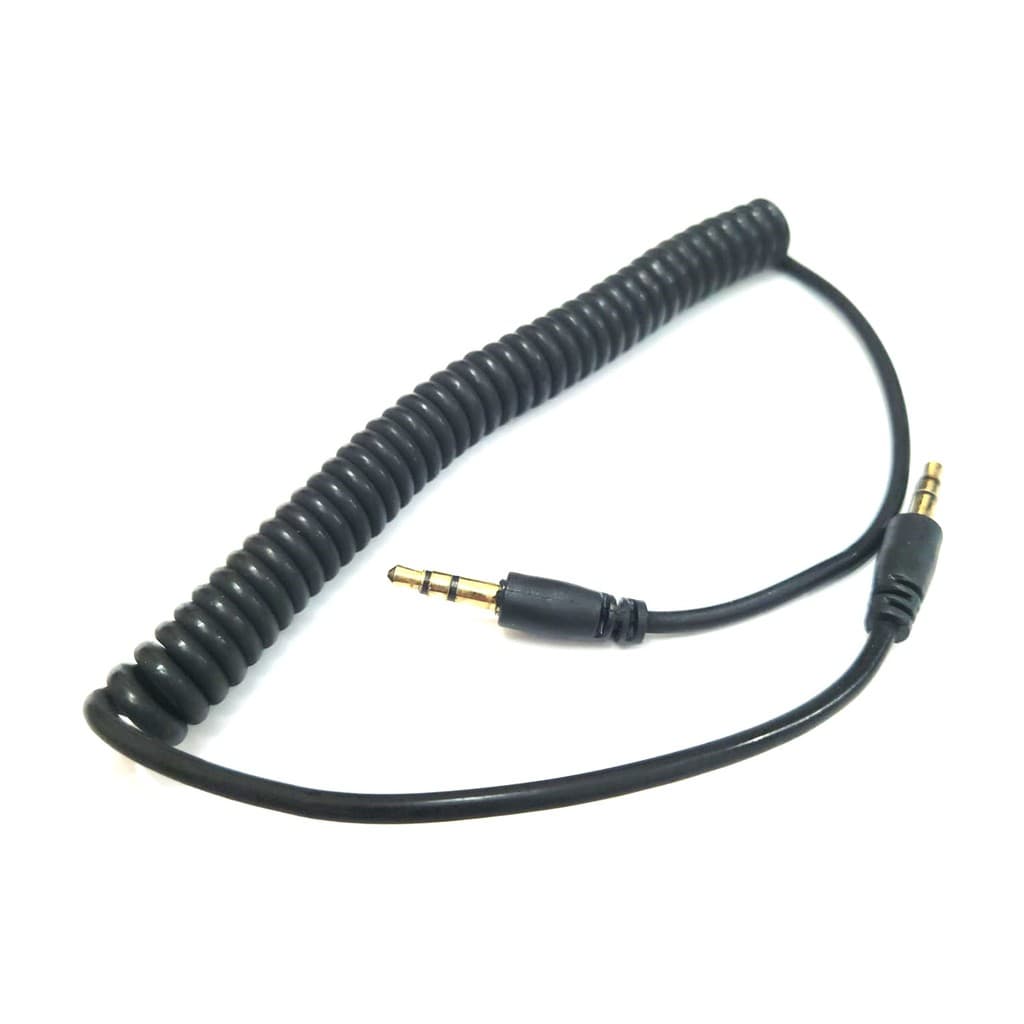 CABO ESPIRAL P2 ESTÉREO 40 CENTÍMETROS SOLTO  AUDIO MESA AUXILIAR RADIO CAIXA