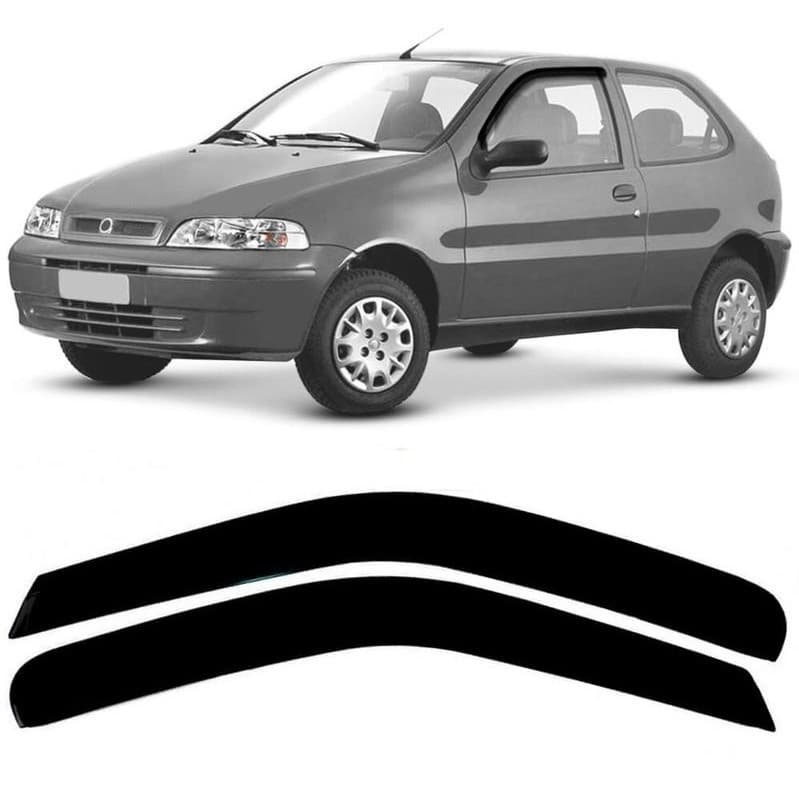 Calha Defletor De Chuva Para Palio 2 Portas 1996 A 2016