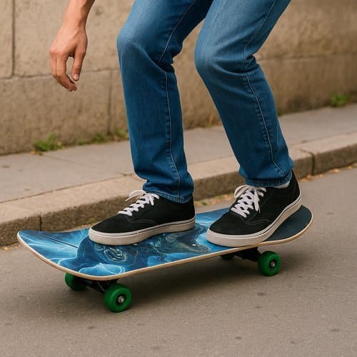Mini Skate Estampado Adulto Infantil Rodas Resistente Portátil Mini Cruiser Com estampas sortidas