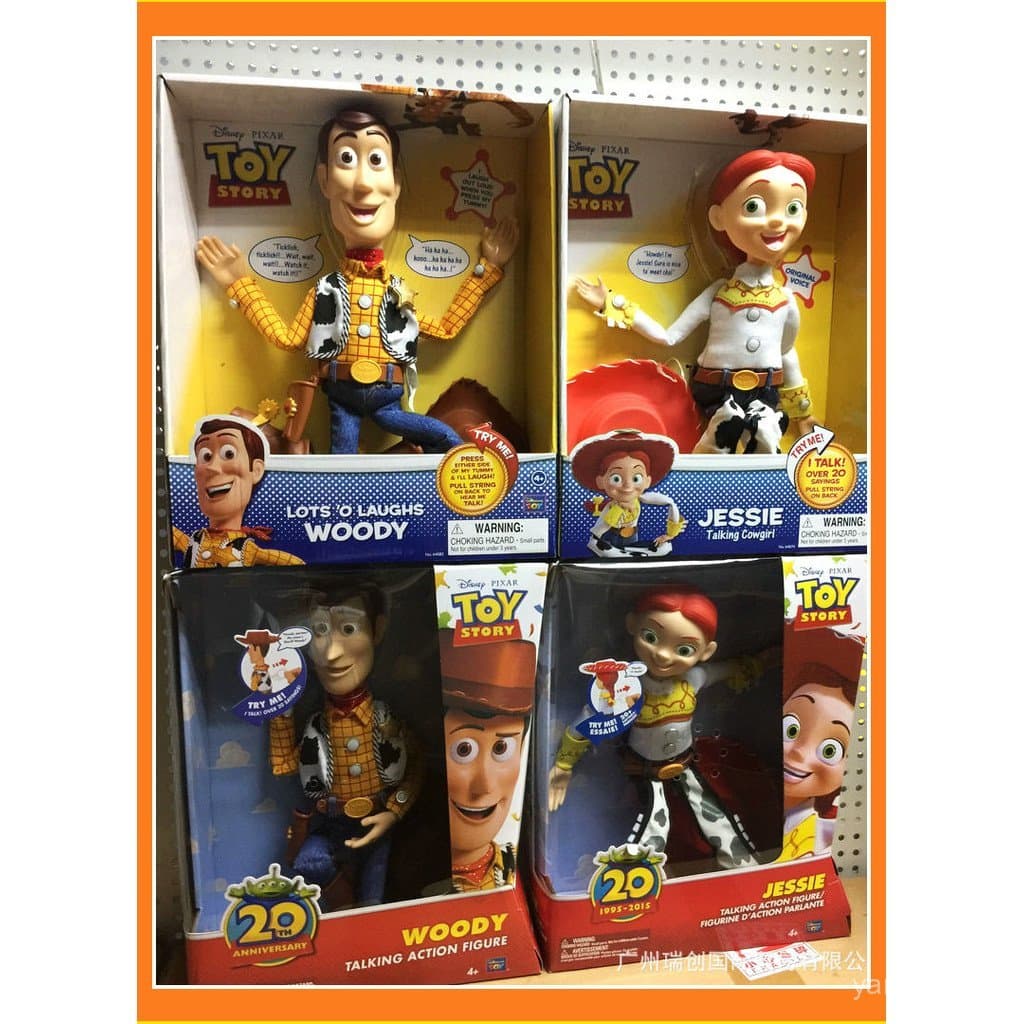Toy Story, 20º Aniversário Cowboy Woody Xerife, Tinkerbell, Figurina Buzz Lightyear, Presente para Crianças