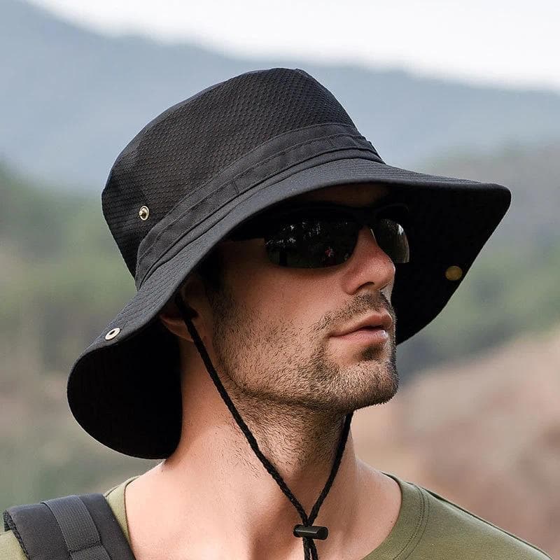 Chapéu Panamá, Chapéu Bucket, Chapéus de Proteção Solar para Homens, de Verão Fashion, Viseira de Sol, de
