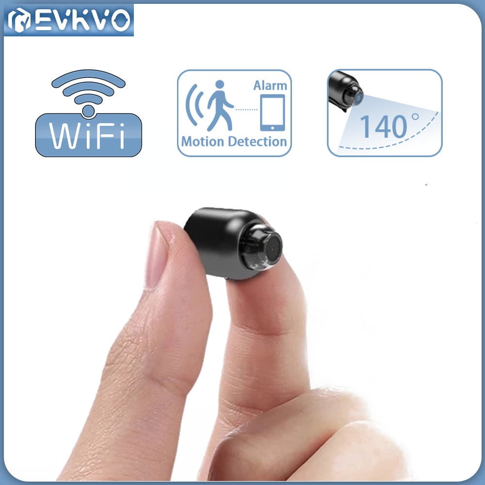 Câmera De Segurança CCTV Sem Fio Super Mini 1080P Com Detecção IP WIFI Grande Angular De 140 Graus