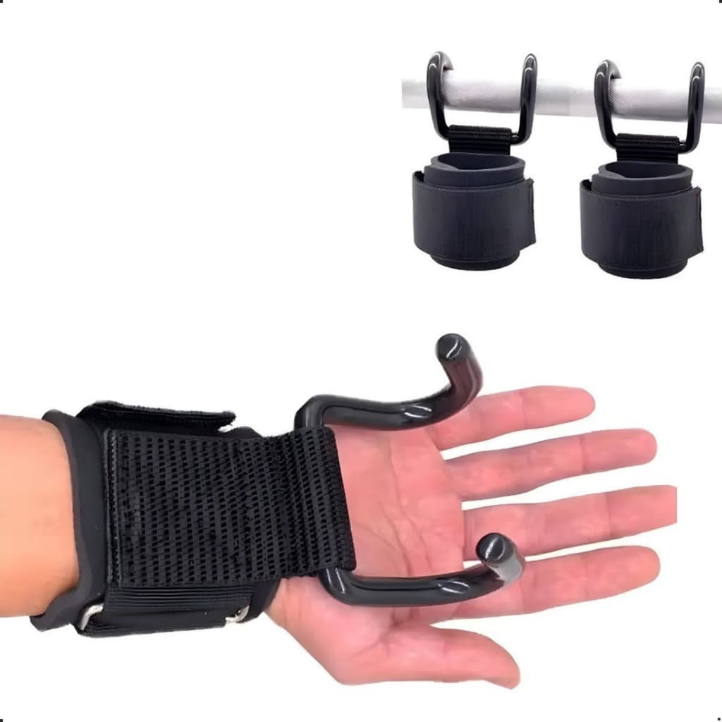 Luva de Gancho Metal: Suporte para Musculação, Crossfit e Treino Funcional