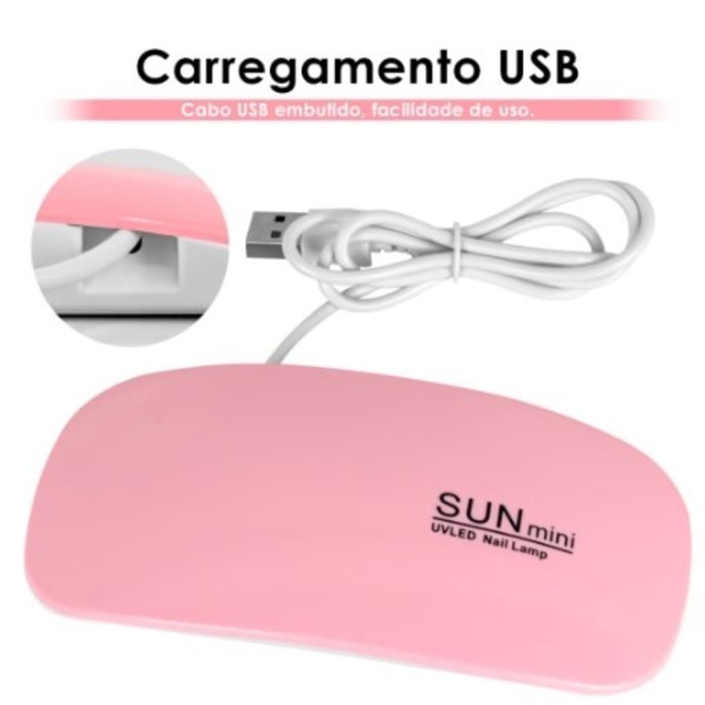 KIT 1/2/3 PCS Mini Cabine Sun Mini de Unha Estufa LED  para Unhas em Gel  Portátil