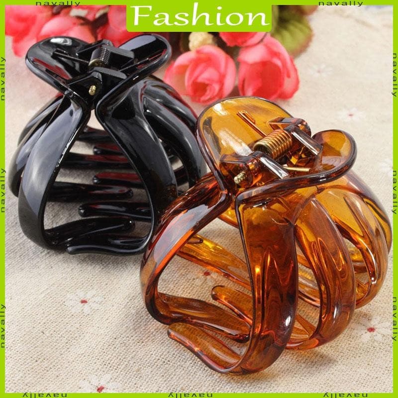 nava Feminino Polvo Garra Grampo Cabelo Acessório Design Curvo Alça Forma Coração
