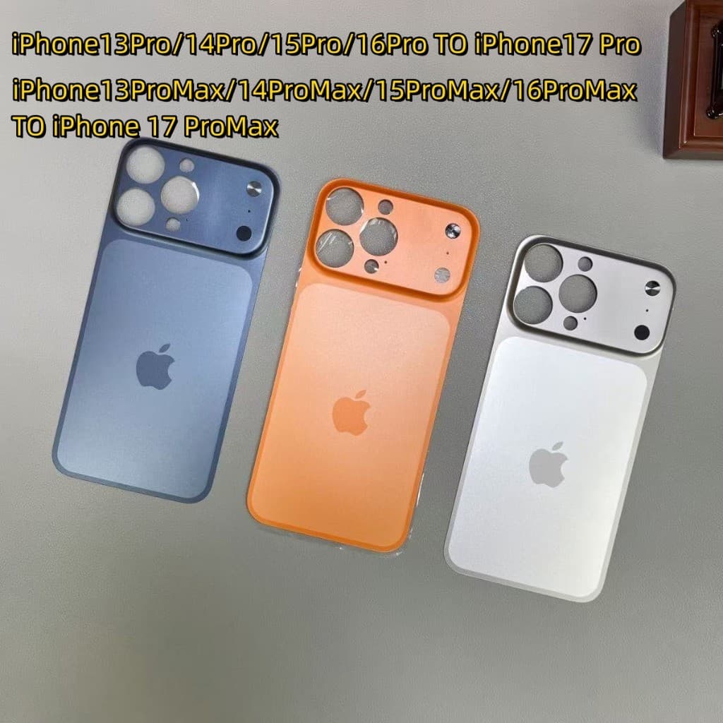 Alteração De Segundos 17 Pro Max Folha Traseira Macia Do PC Para IPhone 13 14 15 16 Pro Max Mudar 17 Pro Max
