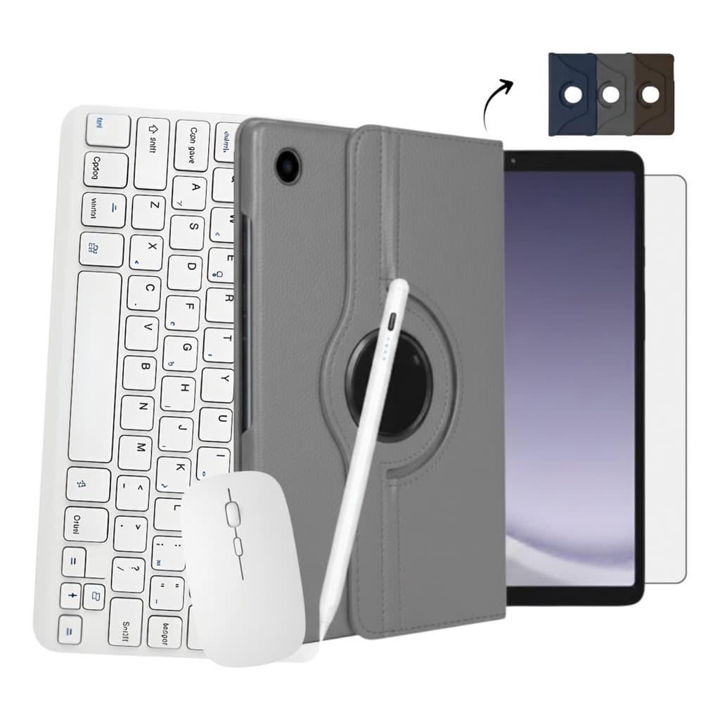 Kit Capa Teclado Mouse Caneta E Pelicula Para Tab A9
