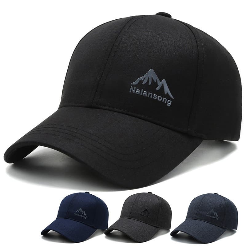 Boné de Beisebol Masculino para Primavera e Outono, Boné de Moda Masculino, Boné de Beisebol, com Aba Curva
