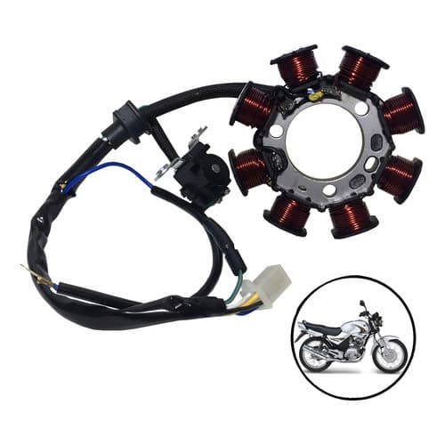 Estator Magneto Completo Yamaha Xtz 125 2006 a 2010 / Ybr 125 2006 a 2009 / Factor 125 2009 2010