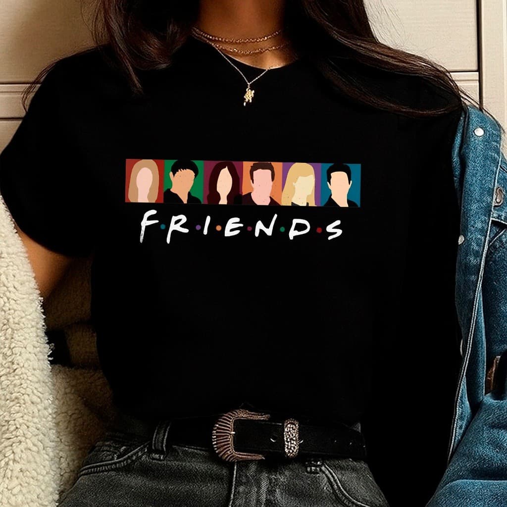 Camiseta Feminina Friends da Série Unissex 100% Algodão