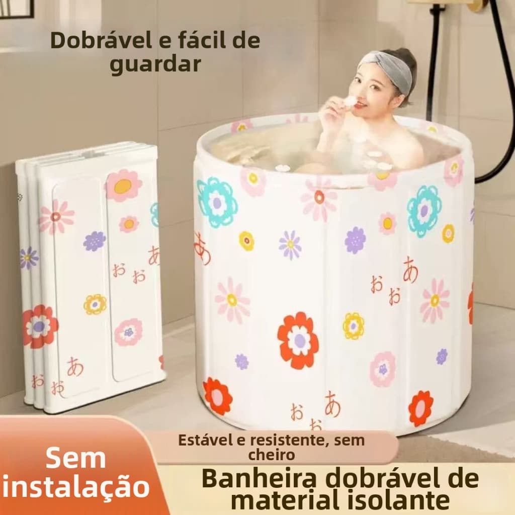 Banheira dobrável spa portátil para adultos 70cm--6108