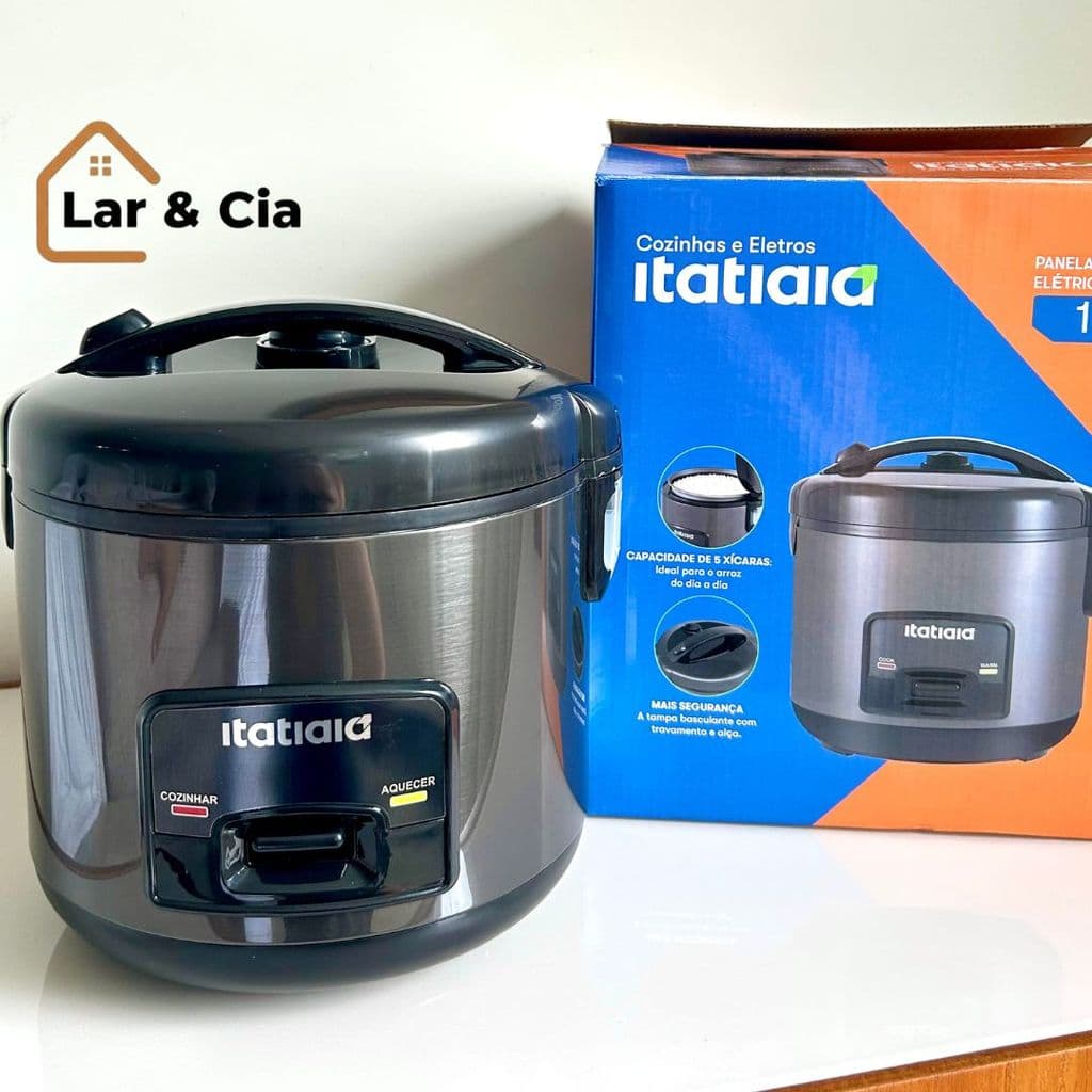 Panela de Arroz Elétrica 1 Litro Itatiaia  Antiaderente com Vaporeira
