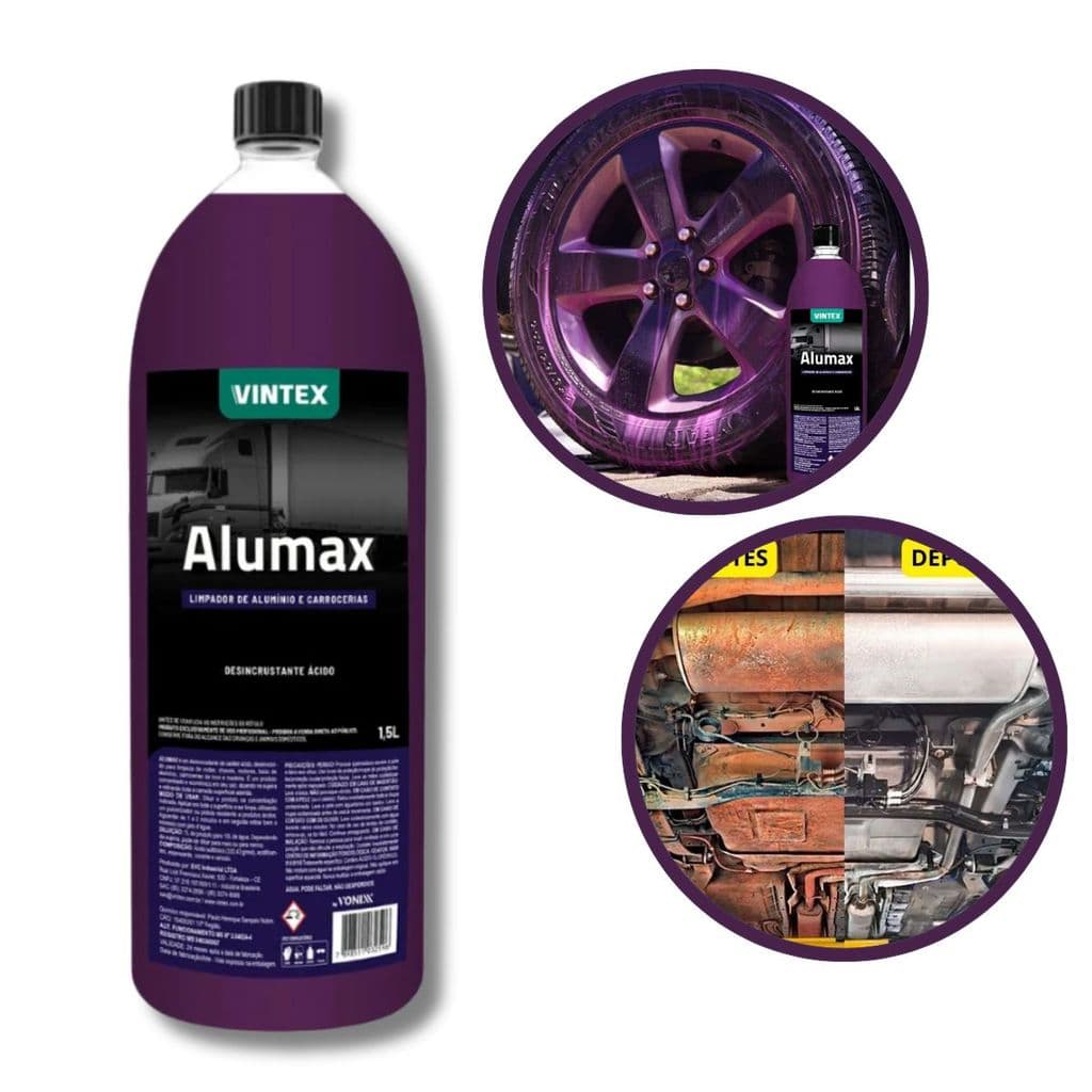 Alumax Vintex 1,5l Limpeza Rodas Chassis Motores Carroceria