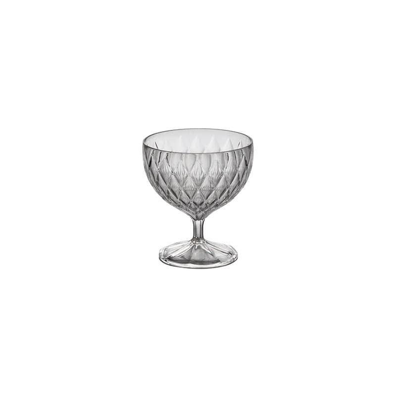 Taça de Sobremesa Glamour Incolor 350ml Plastico Cristal