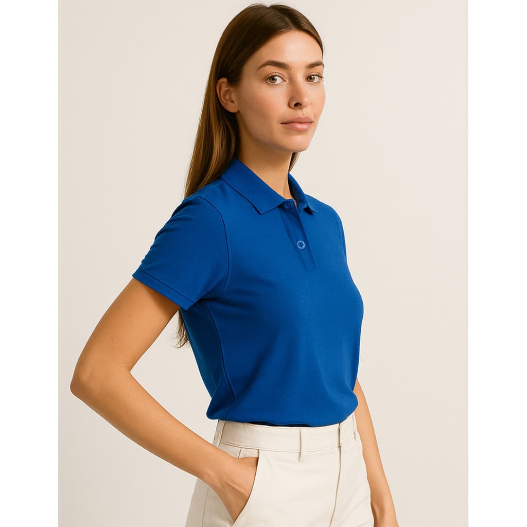 Camisa Polo Feminina Piquet Casual Confortável