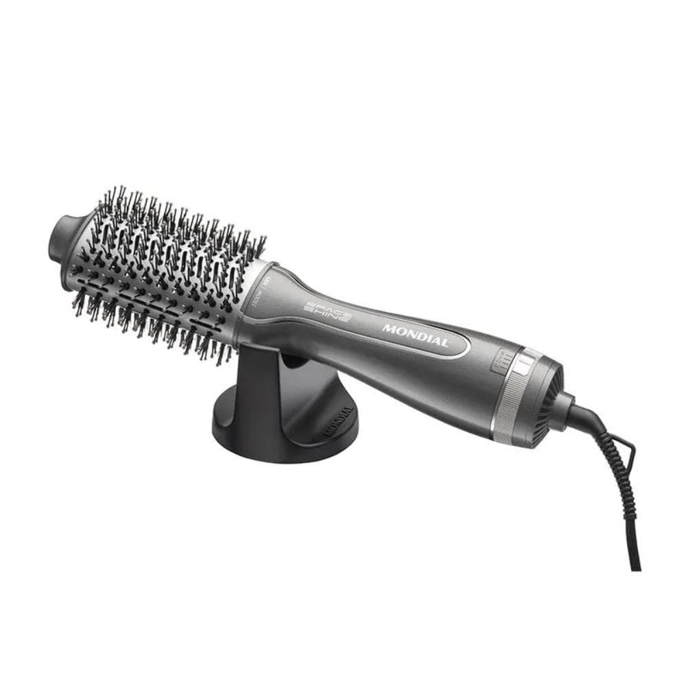 Escova Secadora Mondial Space Shine ES-20 Tourmaline Íon 1300W Bivolt Grafite