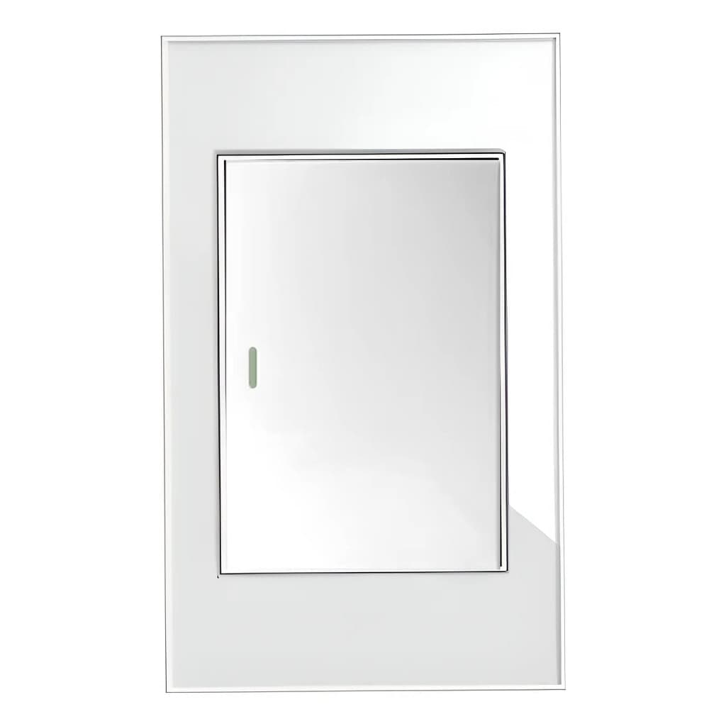Interruptor 1 Tecla FULL 4x2 Branco Vidro Simples e Paralelo