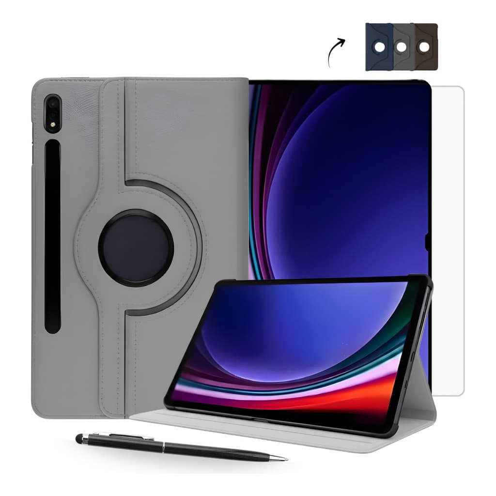 Kit Capa Giratoria Pelicula E Caneta Para Tab S9 Ultra
