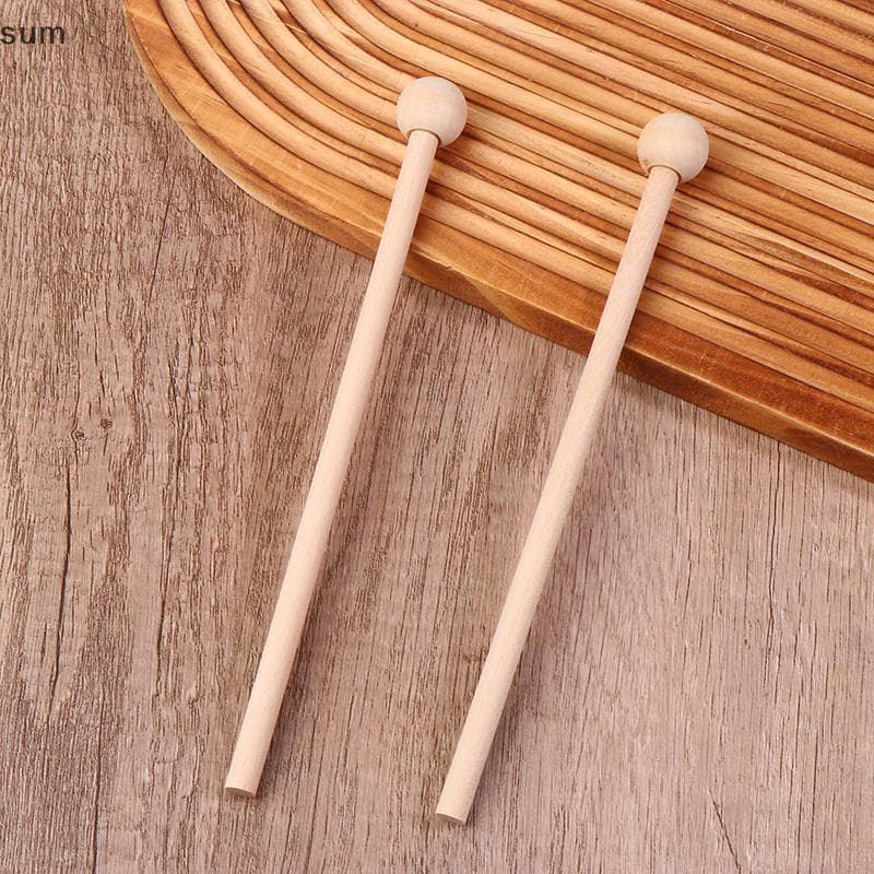 [sum] 2 Unidades/1 Par De Martelo De Percussão De Madeira , Baqueta , Xilofone , Marimba , Baquetas , Peças , Compriment
