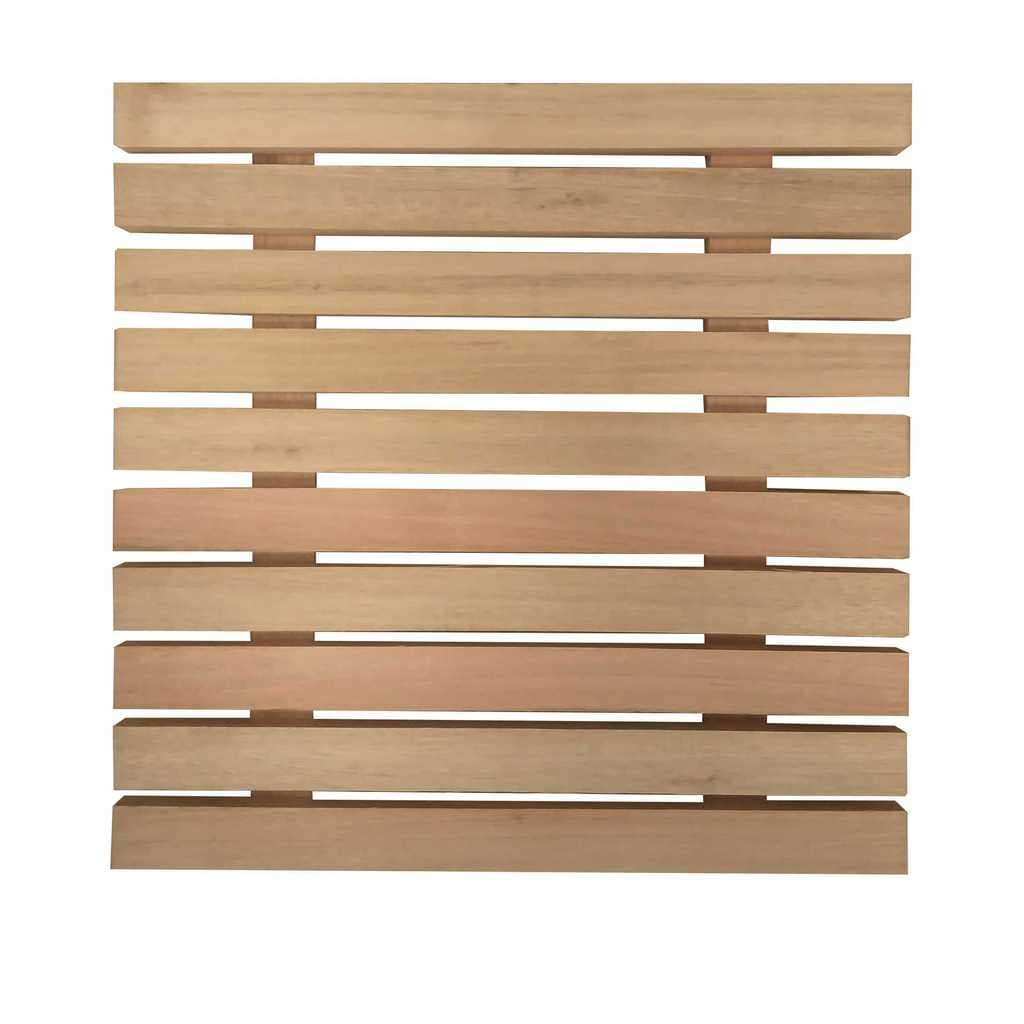 Jardim Vertical Painel Modular 50x50 cm Eucalipto Sem Pintura NeonX Recuo 4 cm