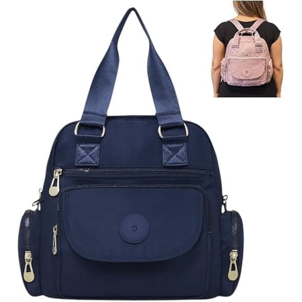 Mochila Bolsa Feminina Casual, Ajustável, Resistente à Água, para Escola, Trabalho e Passeio