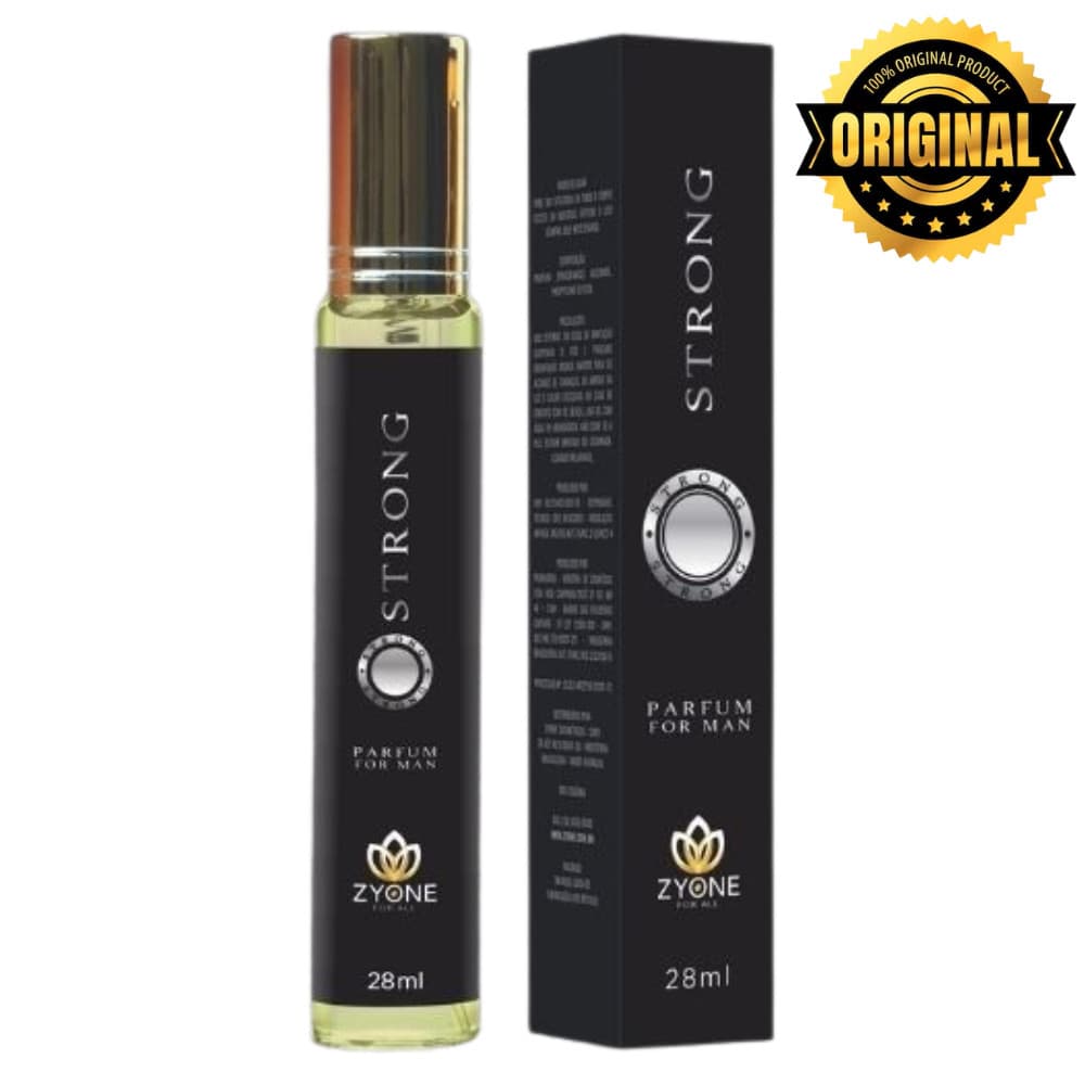 Strong Zyone Cosméticos Masculino Parfum 28ml Alta Fixação Essência Premium