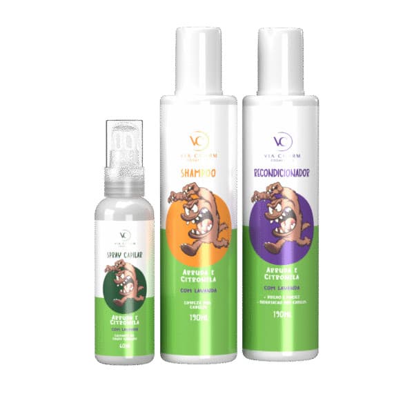 Kit Anti Piolho Arruda e Critonela Via Charm 3 pçs