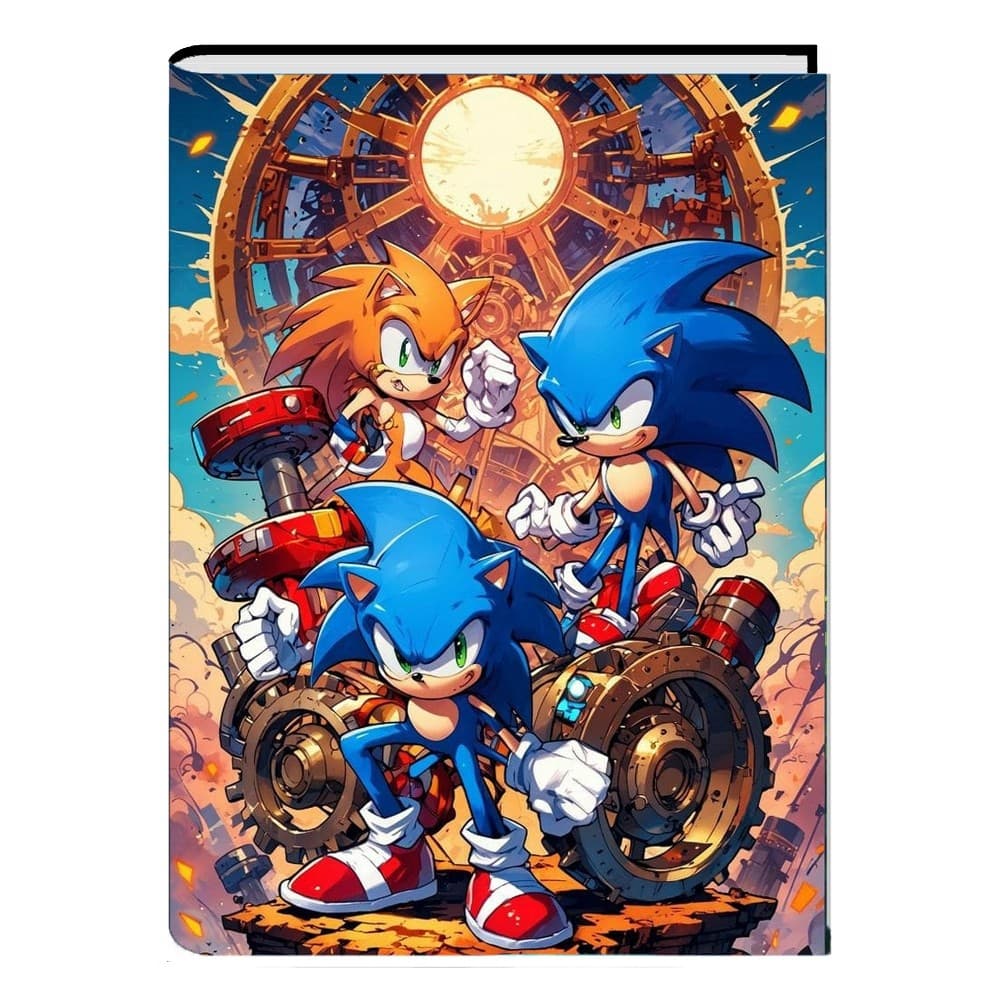 Caderno Brochura Grande Sonic Escolar