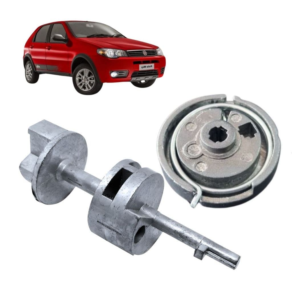 Kit 3 Peças Excêntrico Trava Direção Longa Fiat Uno Fiorino Elba Premio