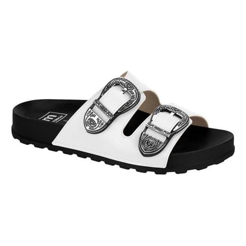 Sandália Feminina Moderna Estilo Tumblr Tendência Original Branco/Off white Sofisticada Casual Leve