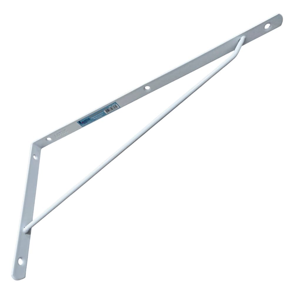 Kit 2 Unidades Cantoneira Suporte Prateleira 40 cm Bco 6729 - LOTUS