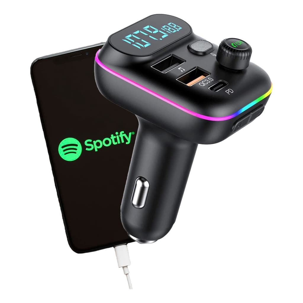 Transmissor Fm Bluetooth 5.1 Carregador Veicular Usb
