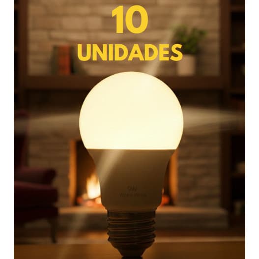 lâmpada de led amarela / iluminação/ lâmpada amarela / 9W ou 7W 3000k Bivolt / lâmpadas de led casa