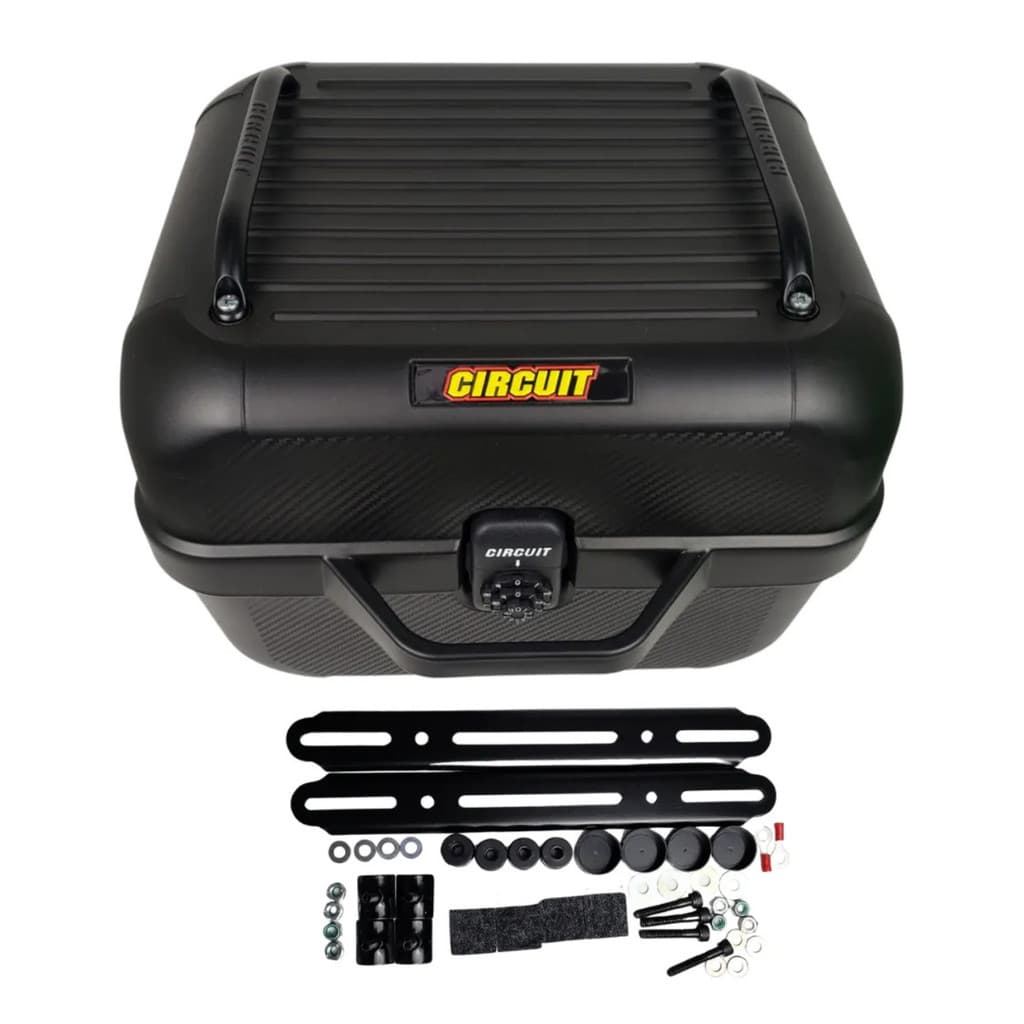 Bauleto Smart Match Preto Circuit 28L com USB para Motocicleta