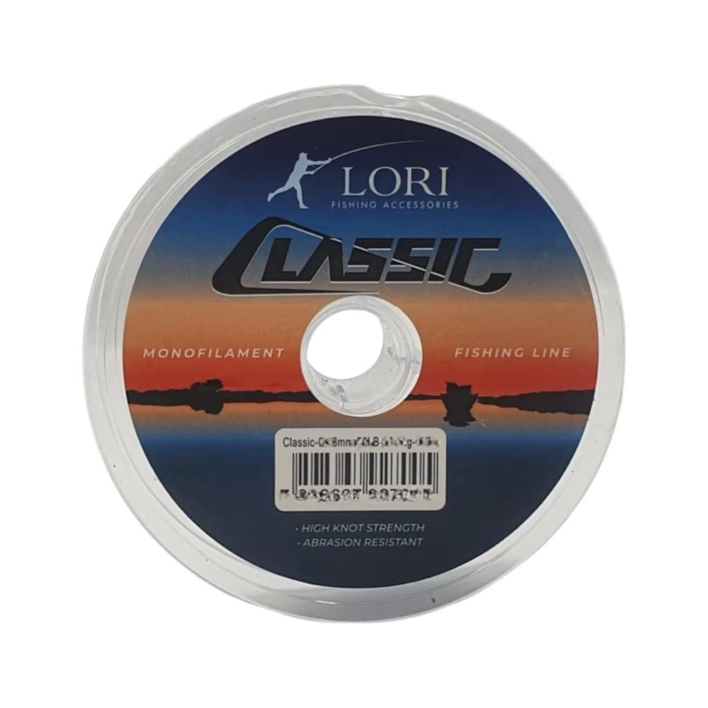 Linha Monofilamento Lori Classic 100m Anti-UV Transparente Vários Tamanhos