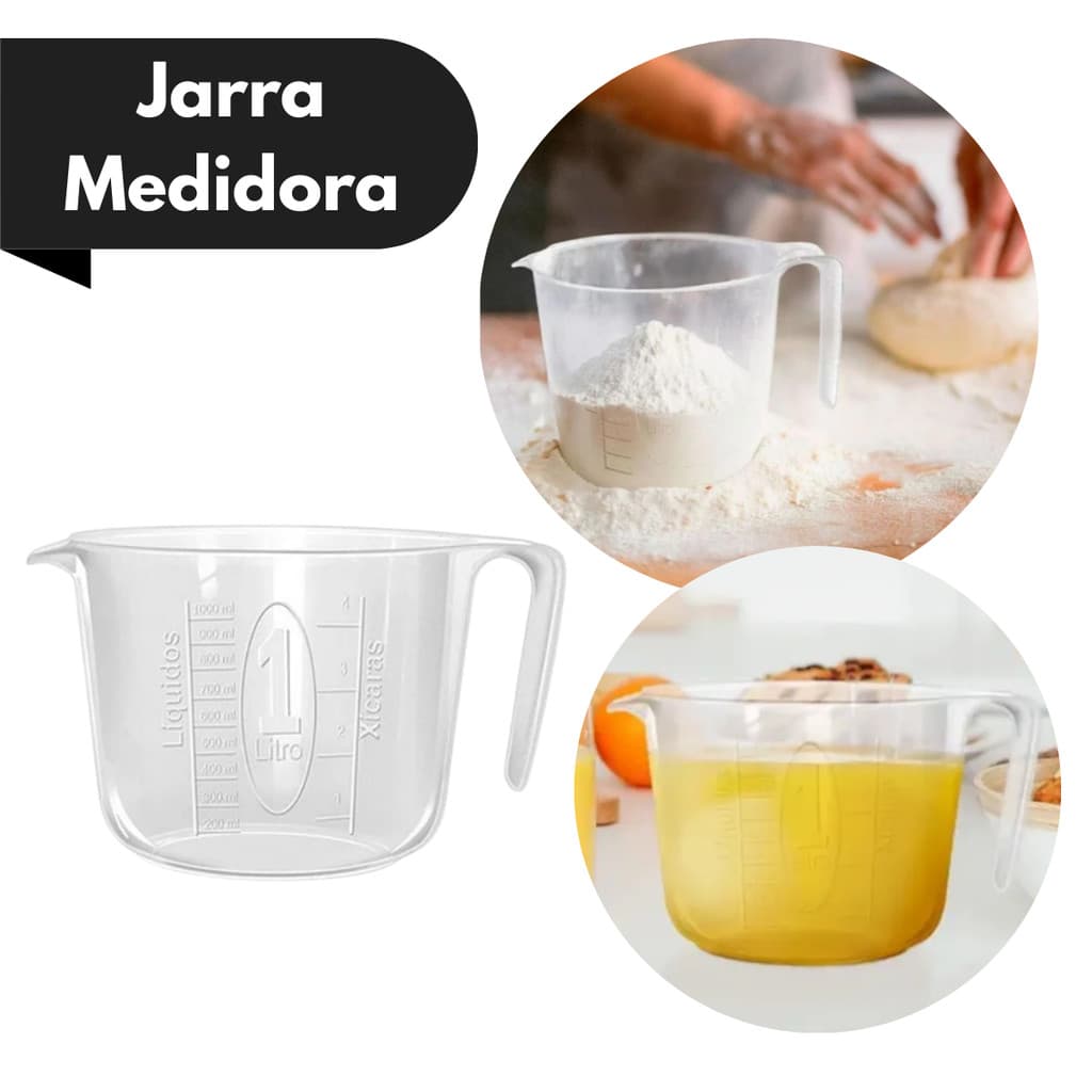 Jarra Medidora com Alça 1 Litro