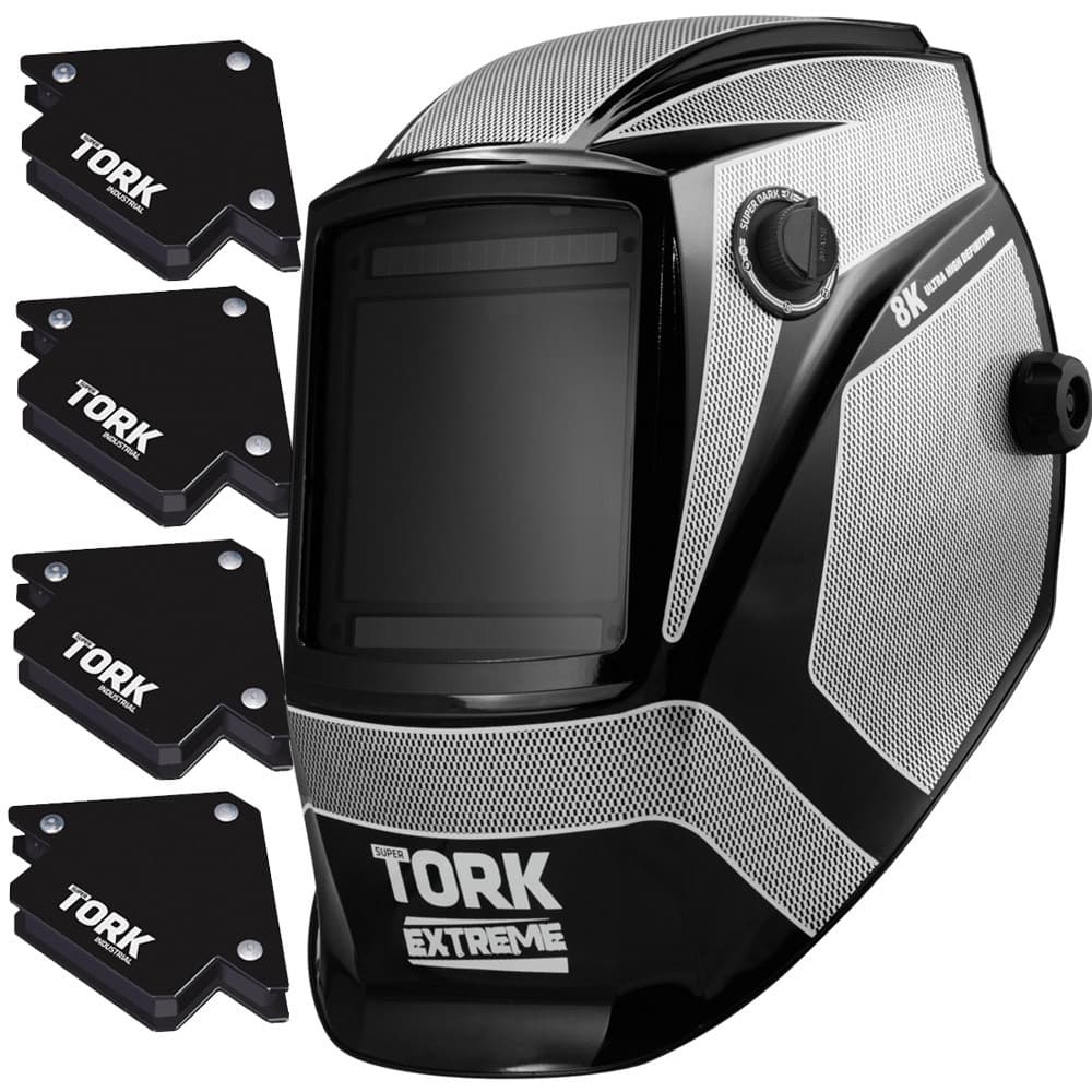 Máscara de Solda Automática 8k Big Solar + 2 Esquadro + 2 Lentes Super Tork