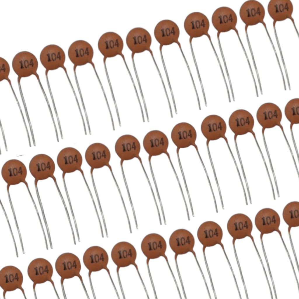 Capacitor Cerâmico 100nf 50v Y5v 104 - Kit 50 Capacitores