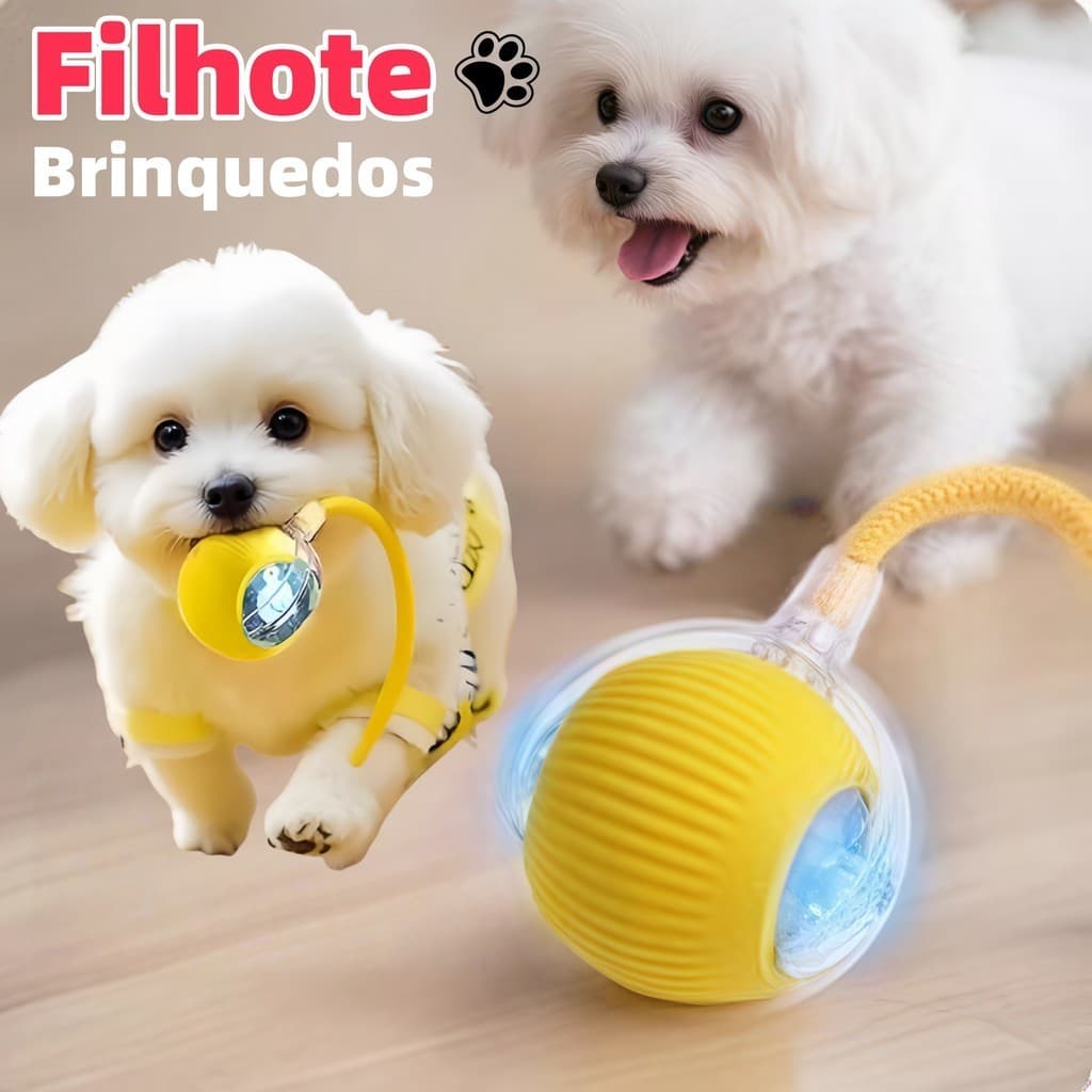 Bola de rolamento automática, brinquedo interativo para filhotes, treinamento elétrico para cães-XLH