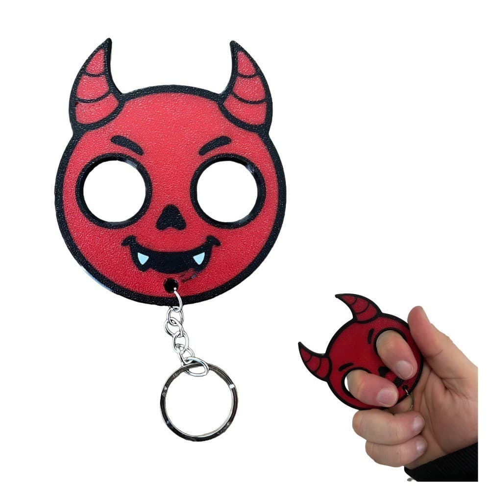 Chaveiro Proteção Feminina Demoninho Diabinho  – Enfeite Fofo para Bolsa, Chaves e Mochila