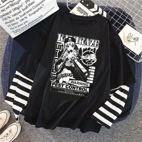Camiseta Feminina De Algodão estilo E-girl /Punk/Gótico /Retrô