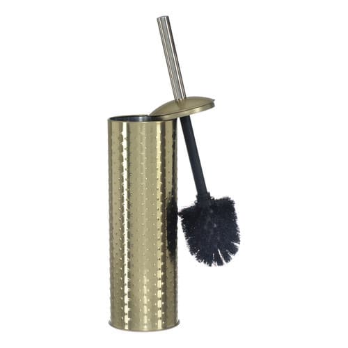 Escova de Vaso Sanitário Dourada Luxo Banheiro Lavabo com Suporte Limpeza