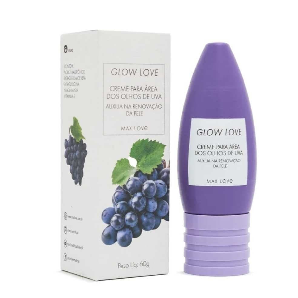 Creme para Área dos Olhos - Glow Love de Uva - Max Love