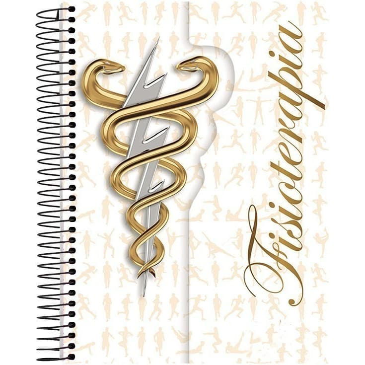 Caderno Fisioterapia 10 Matérias 160 Folhas Capa Dura
