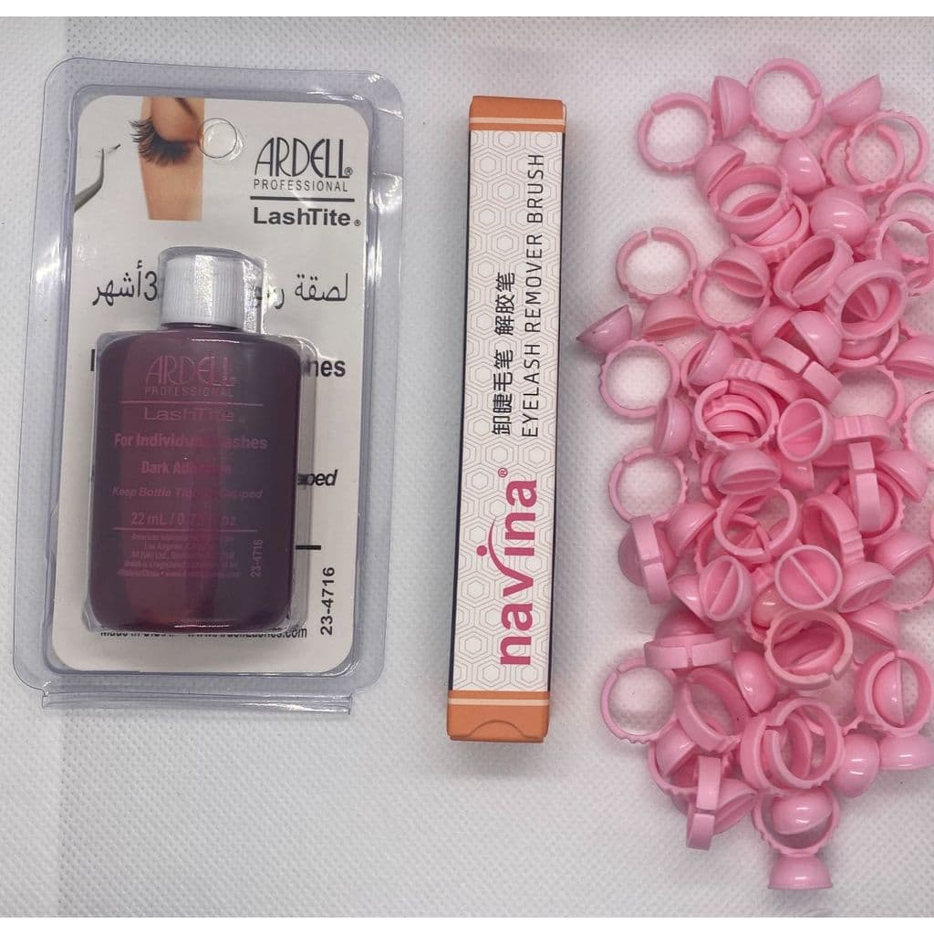 Kit Cola Para Cílios Ardell  22ml Hipoalergica + Caneta Gel Removedor Navina De Cola Para Cílios + 50 Batoques