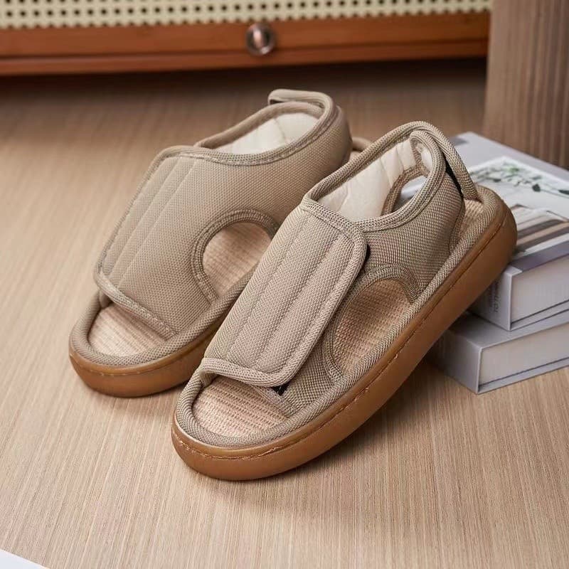 Sapatos de Primavera Verão para Diabéticos Confortáveis para Idosos com Pés Inchados Diabetes Homens Sola de Borracha CZ