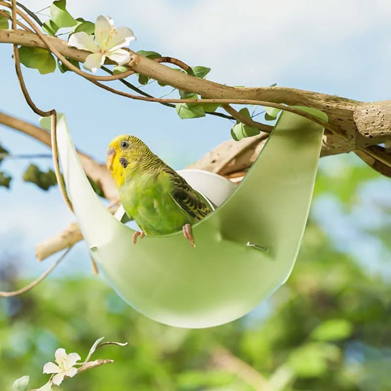 [DANDELION] Casa de Pássaros para Exterior, Rede Suspensa, Cápsula Espaçadora para Hamster, Ninho de Descanso, Cama para
