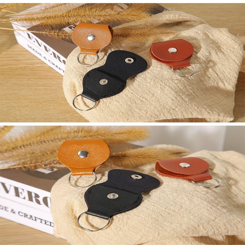 Armazenamento De Palheta Potável De Couro PU , Bolsa De , Mini Multicolorida , Para De Guitarra